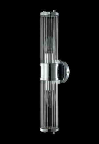 Бра SANCHO AP2 CHROME Crystal Lux прозрачный на 2 лампы, основание хром в стиле классический  фото 3